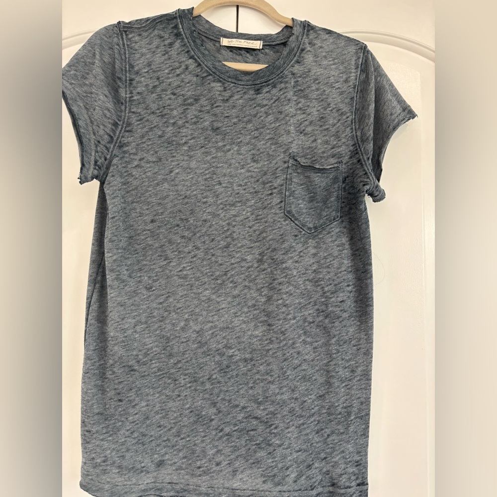 Free People - We The Free Gray Short Sleeve Tee